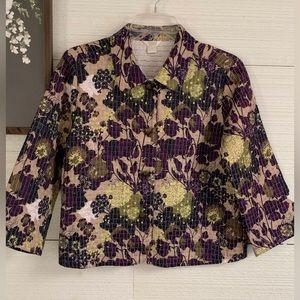 Lightweight Button up Jacket by Christopher & Banks.  Size Small.
